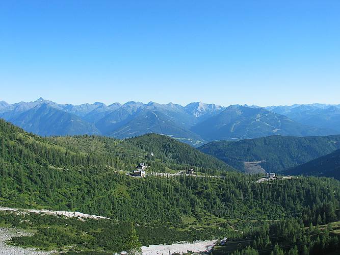 32 Panorama von der Suedwandhuette Richtung Sueden